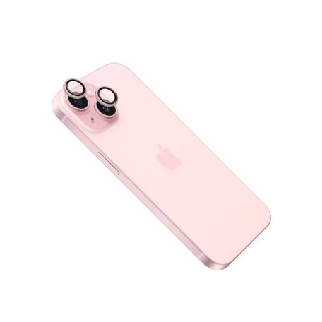 FIXED edzett üveg kamera lencsevédő Apple iPhone 16 /16 Plus telefonokhoz, pink