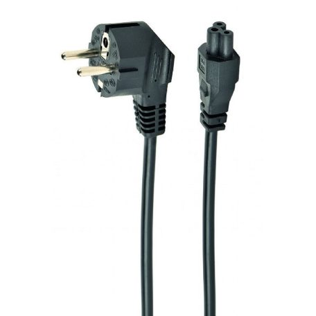 Gembird PC-186-ML12-0.5M Power cord (C5) VDE approved 0,5m Black