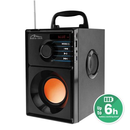 Media-Tech MT3145 V2 BoomBox Bluetooth Speaker Black