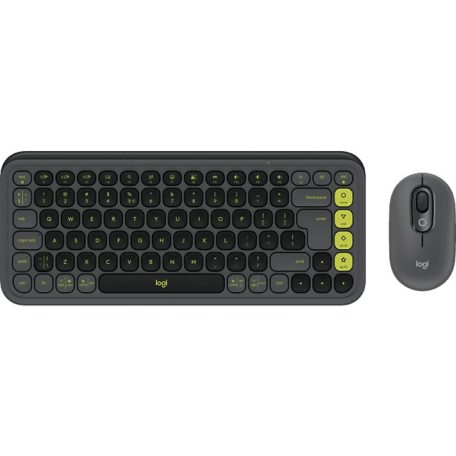 Logitech Pop Icon Wireless Keyboard Combo Graphite US