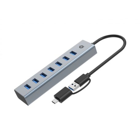 Conceptronic  HUBBIES21G 7-Port USB 3.0 Hub Grey