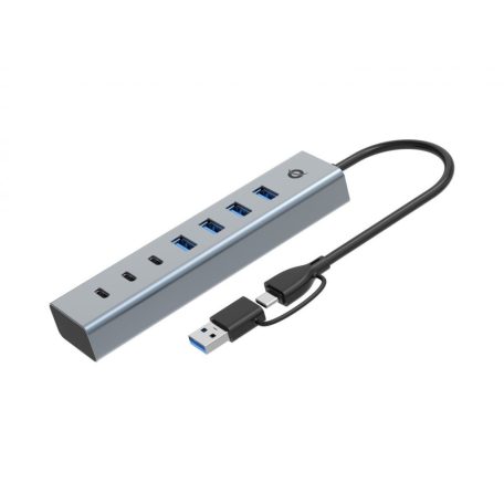 Conceptronic  HUBBIES20G 7-Port USB 3.0 Hub Grey