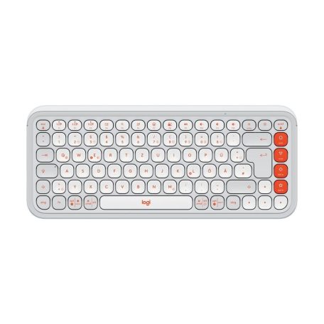 Logitech Pop Icon Wireless Keyboard Dirty White US