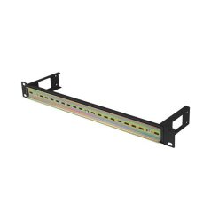 Lanberg 19" 1U sín panel Black