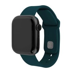   FIXED Sporty szilikon szíj az Apple Watch 42/44/45mm-es okosórákhoz, sötét zöld