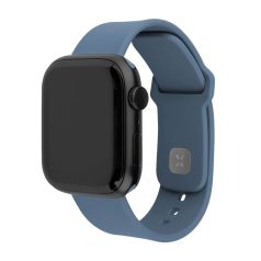   FIXED Sporty szilikon szíj az Apple Watch 42/44/45mm-es okosórákhoz, zöld-kék