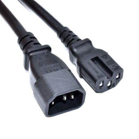 Akyga AK-UP-05 Power Cable for Server Extension IEC C14 / C15 1m Black