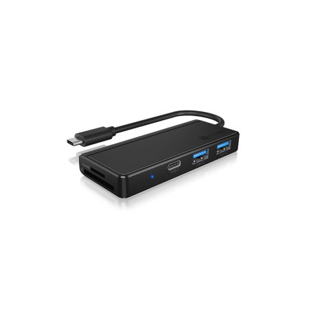 Raidsonic IcyBox IB-HUB1423CR-C3 3 Port Hub + Card Reader Black