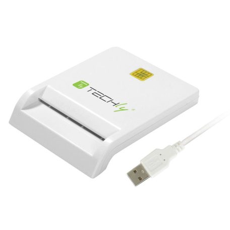 TECHLY  Compact Smart Card Reader/Writer White