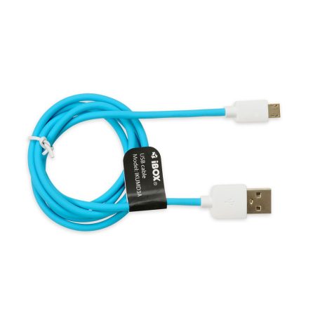 iBox IKUMD3A USB-A - microUSB Cable 1m Blue