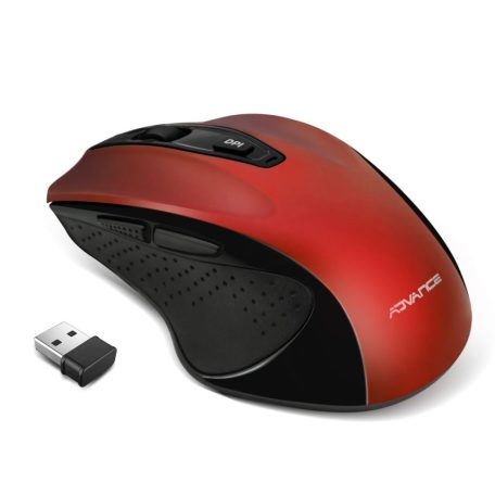 Advance Shape 6D Wireless Mouse Red