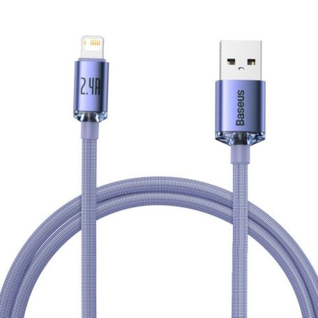 Baseus Crystal Shine USB-A Lightning 2.4A 1,2m Cable Purple