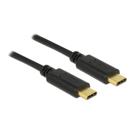 DeLock USB 2.0 cable Type-C to Type-C 3m 3A Black