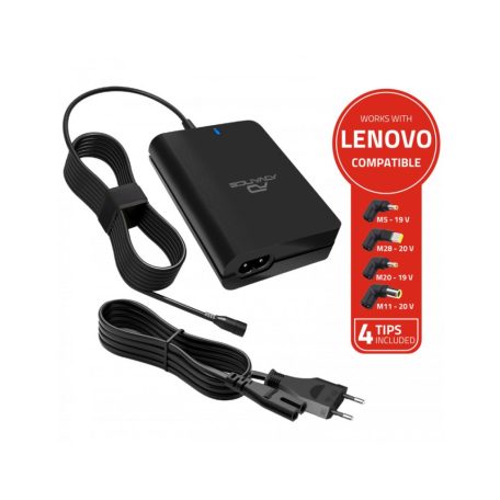 Advance PowerUp Universal Charger for Lenovo Laptops 90W Black