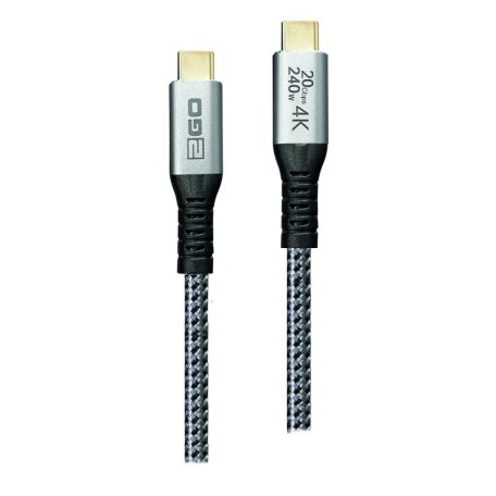 2GO SuperSpeed+ USB-C FastCharge Cable 240W 2m Black