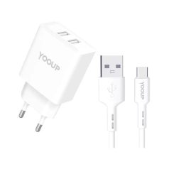 YOOUP NC76-B 12W USB-C cable 1m White