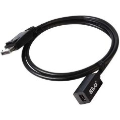   Club3D Mini DisplayPort 1.4 to DisplayPort Extension Cable 1m Black