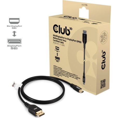 Club3D Mini DisplayPort to Displayport 1m Black