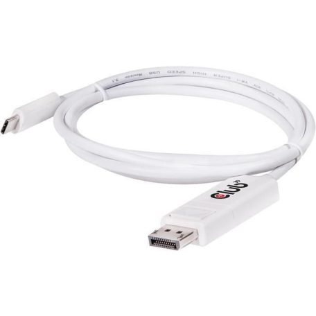 Club3D USB Type-C to DisplayPort Cable 1,2m White