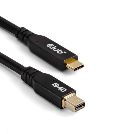 Club3D USB Type-C to MiniDisplayPort Bi-Directional Cable 2m Black