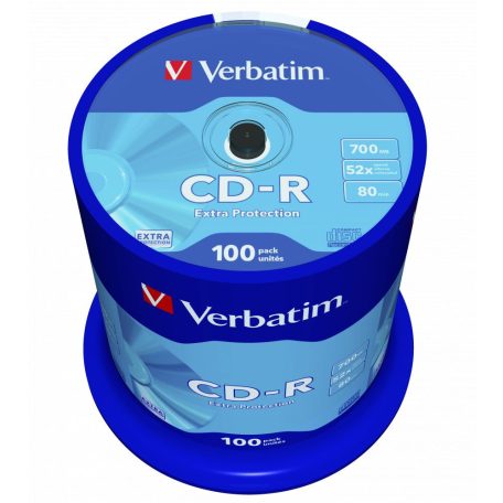 Verbatim DataLife CD-R 80 52x 100db/henger (100-as címke)