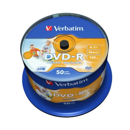 Verbatim DVD-R 4,7Gb 16x Hengeres 50db/csomag (50-es címke)