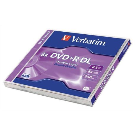 Verbatim DVD+R 8,5Gb 8x Normál tok 1db/csomag (1-es címke)