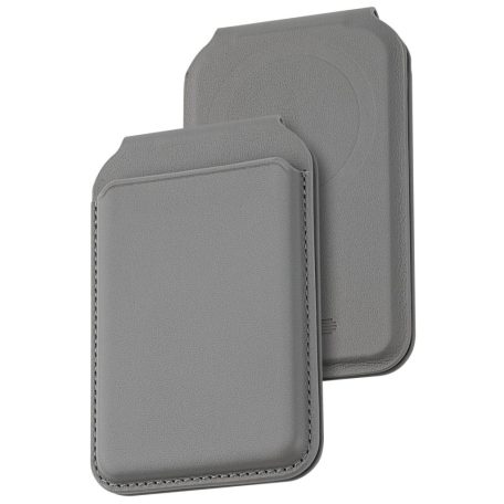 Dviced Leather magsafe foldable cardholder Grey