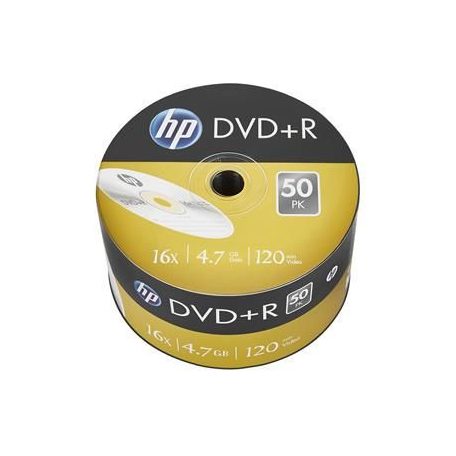 HP DVD+R 4,7Gb 16x Zsugor csomagolás 50db/csomag (50-es címke)