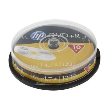 HP DVD+R 4,7Gb 16x Hengeres 10db/csomag (10-es címke)