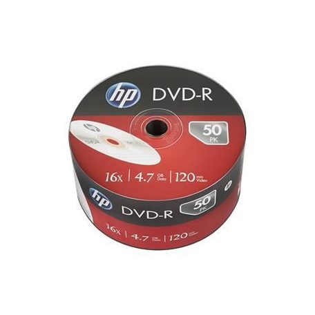 HP DVD-R 4,7Gb 16x Zsugor csomagolás 50db/csomag (50-es címke)