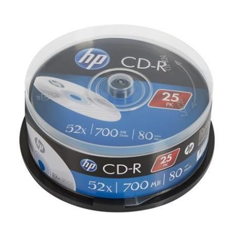 HP CD-R 80 52x 25db/henger (25-ös címke)