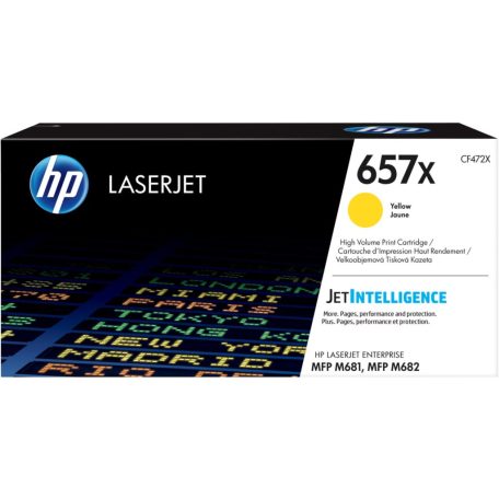 HP 657X Yellow toner