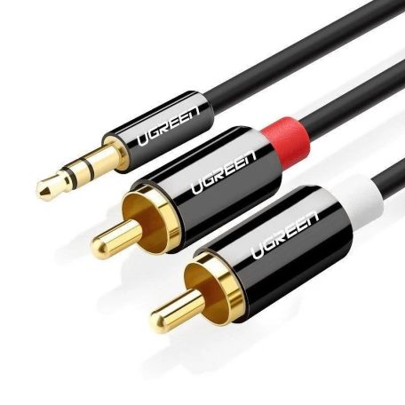 UGREEN AV116 3,5mm jack - 2xRCA Cable 1m Black