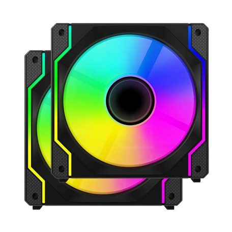 Ventaris VGCF120-2F Tempest RGB Fan 2-pack Black