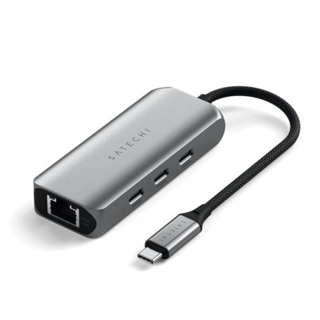 Satechi 4-In-1 USB-C Hub With 2.5 Gigabit Ethernet Space Gray