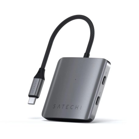 Satechi 4-Port USB-C Hub with Power Delivery Space Gray