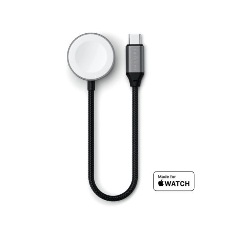 Satechi USB-C Fast Charging Cable For Apple Watch Space Gray