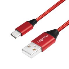 Logilink USB 2.0 Type-C cable 0,3m Red