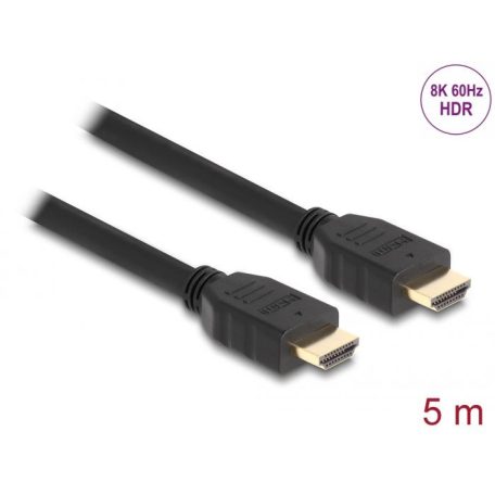 DeLock High Speed HDMI Cable 48 Gbps 8K 60Hz 5m Black