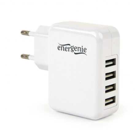 Gembird EG-U4AC-02 Universal USB Charger White