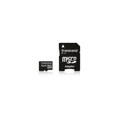 Transcend 16GB microSDHC Class 10 + adapterrel