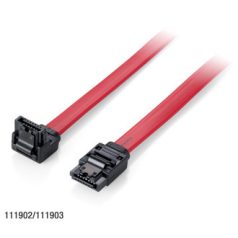 EQuip SATA3 adatkábel, 0,5m, L alak Red