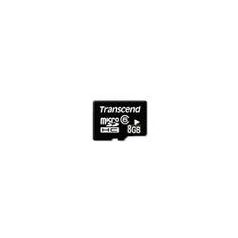 Transcend 8GB microSDHC Class 10 W/O + adapterrel