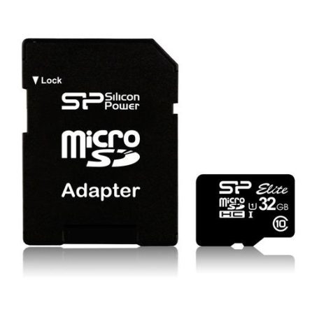 Silicon Power 32GB microSDHC Class 10 UHS-I + adapterrel