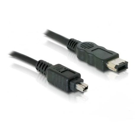 DeLock FireWire 6p/4p cable 2m Black