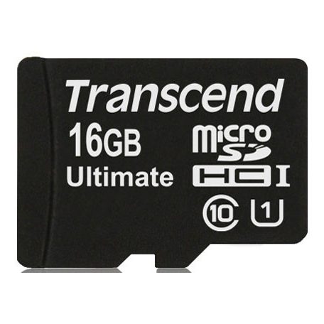 Transcend 16GB microSDHC Class10 UHS-1 MLC 600X adapter nélkül