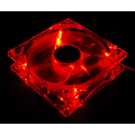 Akyga AW-12A-BR System Fan 12cm Red LED OEM