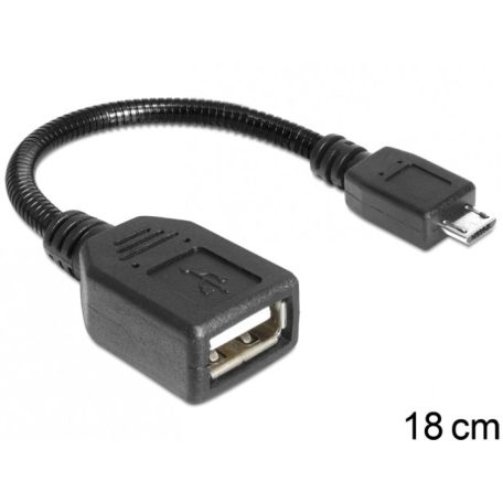 DeLock USB micro-B male > USB 2.0-A female OTG flexible