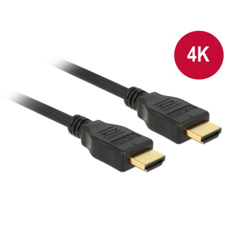 DeLock HDMI + Ethernet male/male összekötő kábel 4K 1m